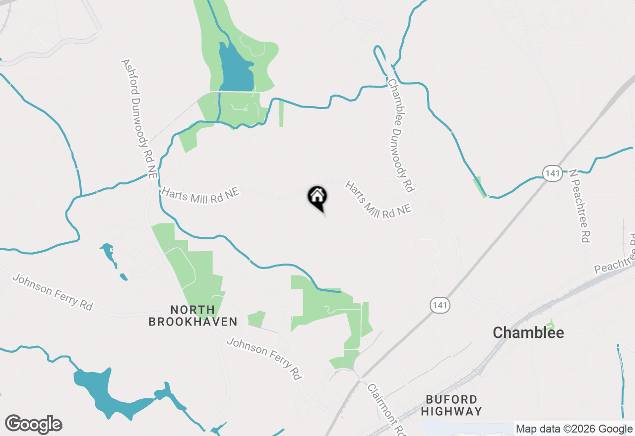 Map of 3806 Donaldson Drive, Atlanta, GA 30341