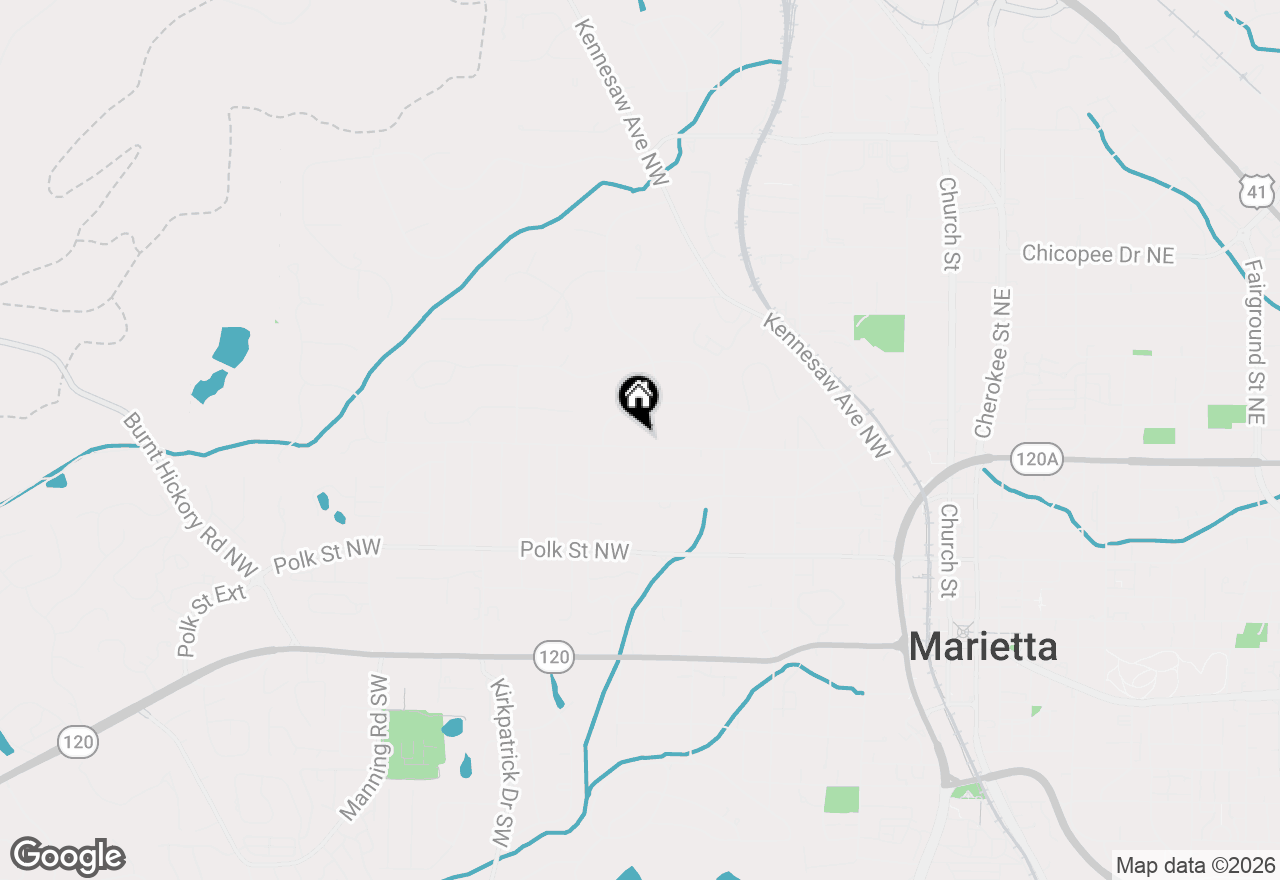 Map of 384 Stewart Avenue Nw, Marietta, GA 30064