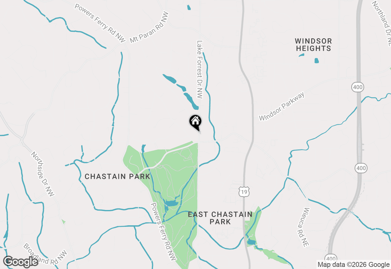 Map of 4504 Lake Forrest Drive, Atlanta, GA 30342