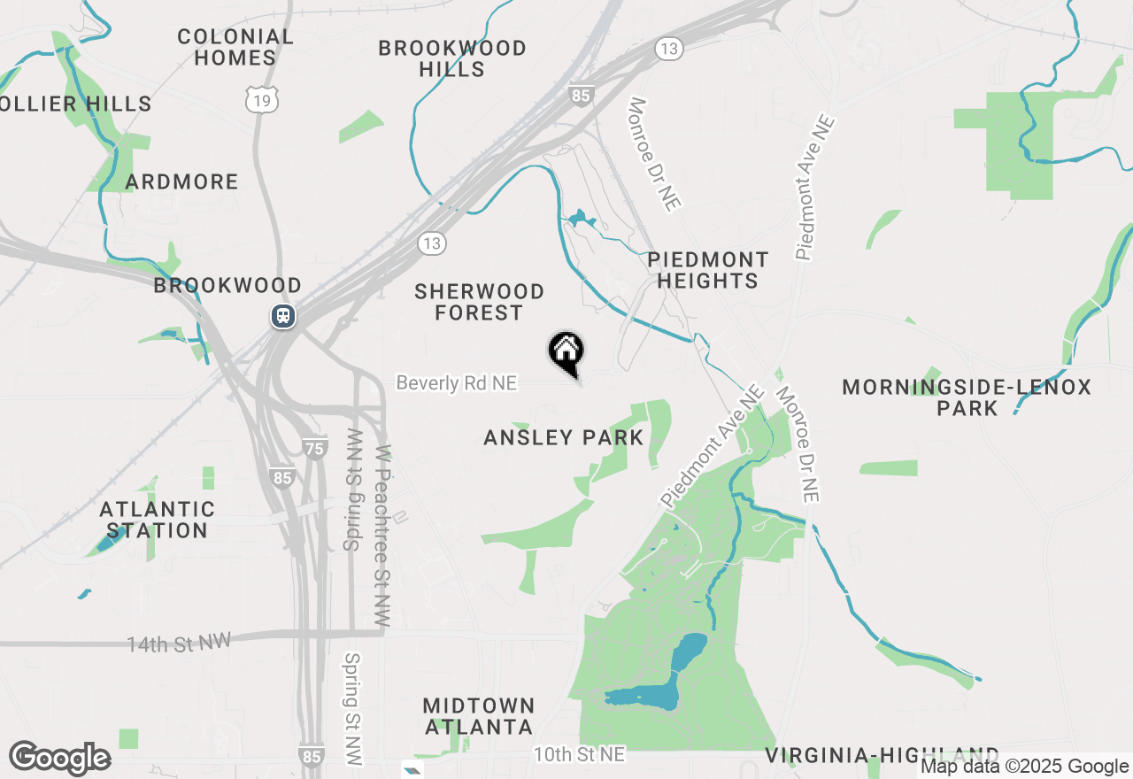 Map of 251 Beverly Road Ne, Atlanta, GA 30309