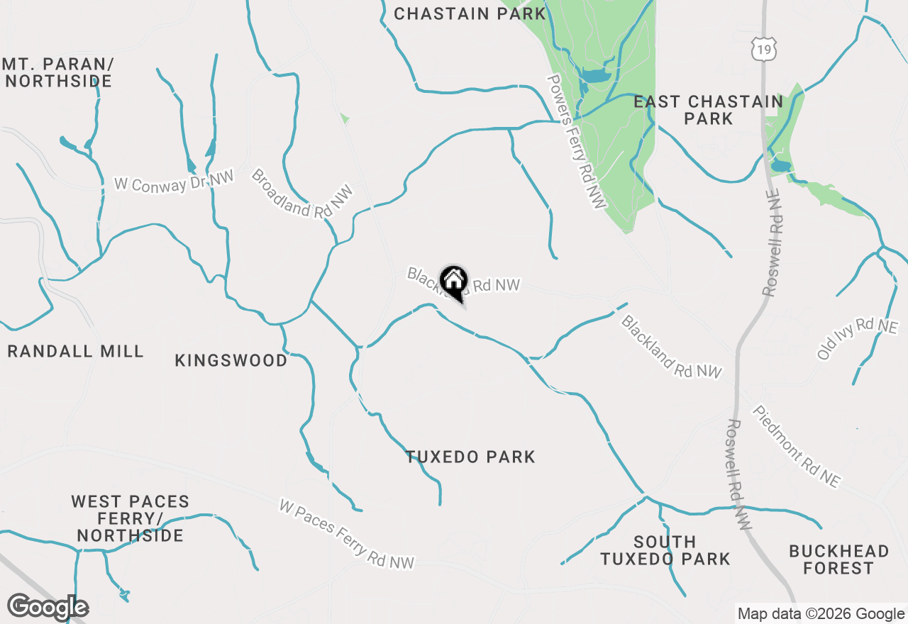 Map of 366 Blackland Road Nw, Atlanta, GA 30342