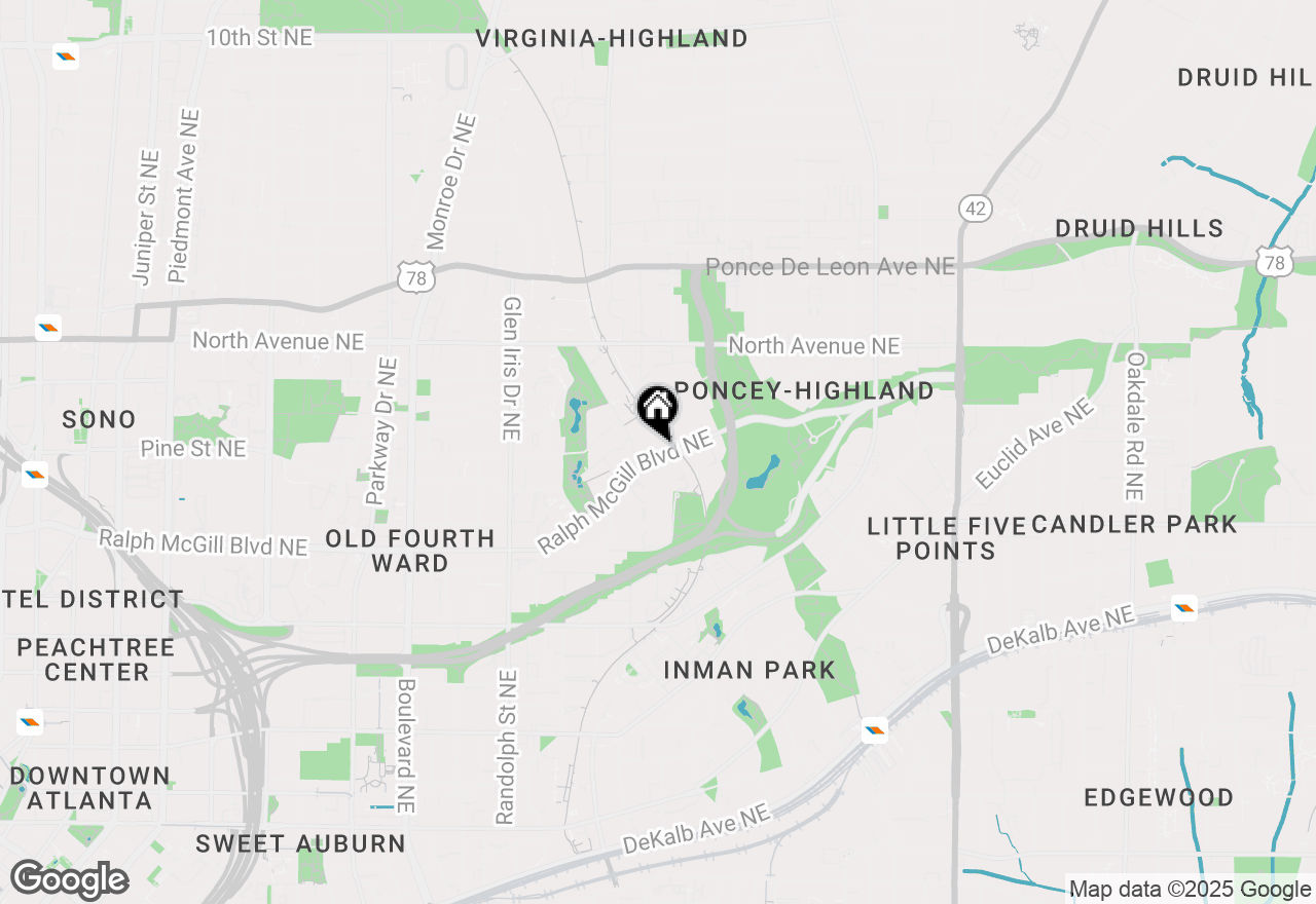 Map of 794 Ralph Mcgill Boulevard Ne #8, Atlanta, GA 30312