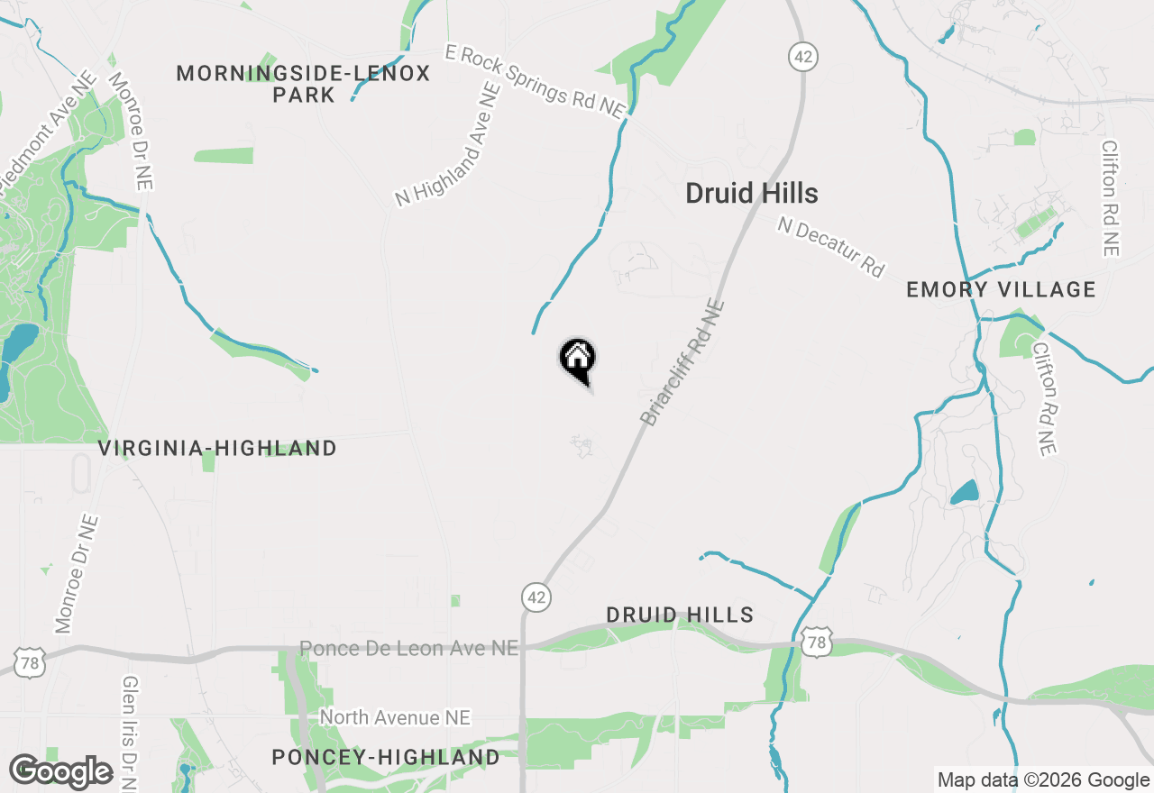 Map of 1248 Stillwood Drive Ne, Atlanta, GA 30306