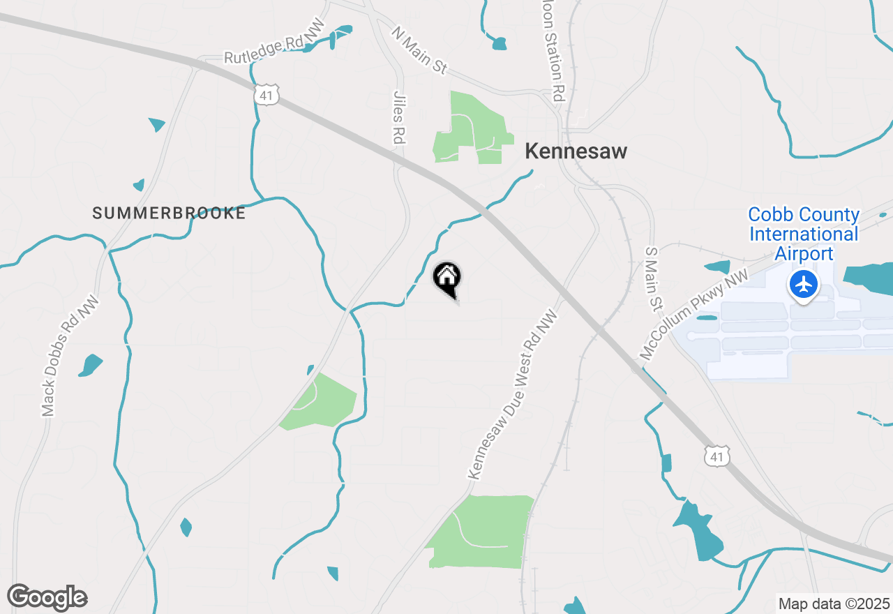 Map of 2435 Melody Lane Nw, Kennesaw, GA 30152