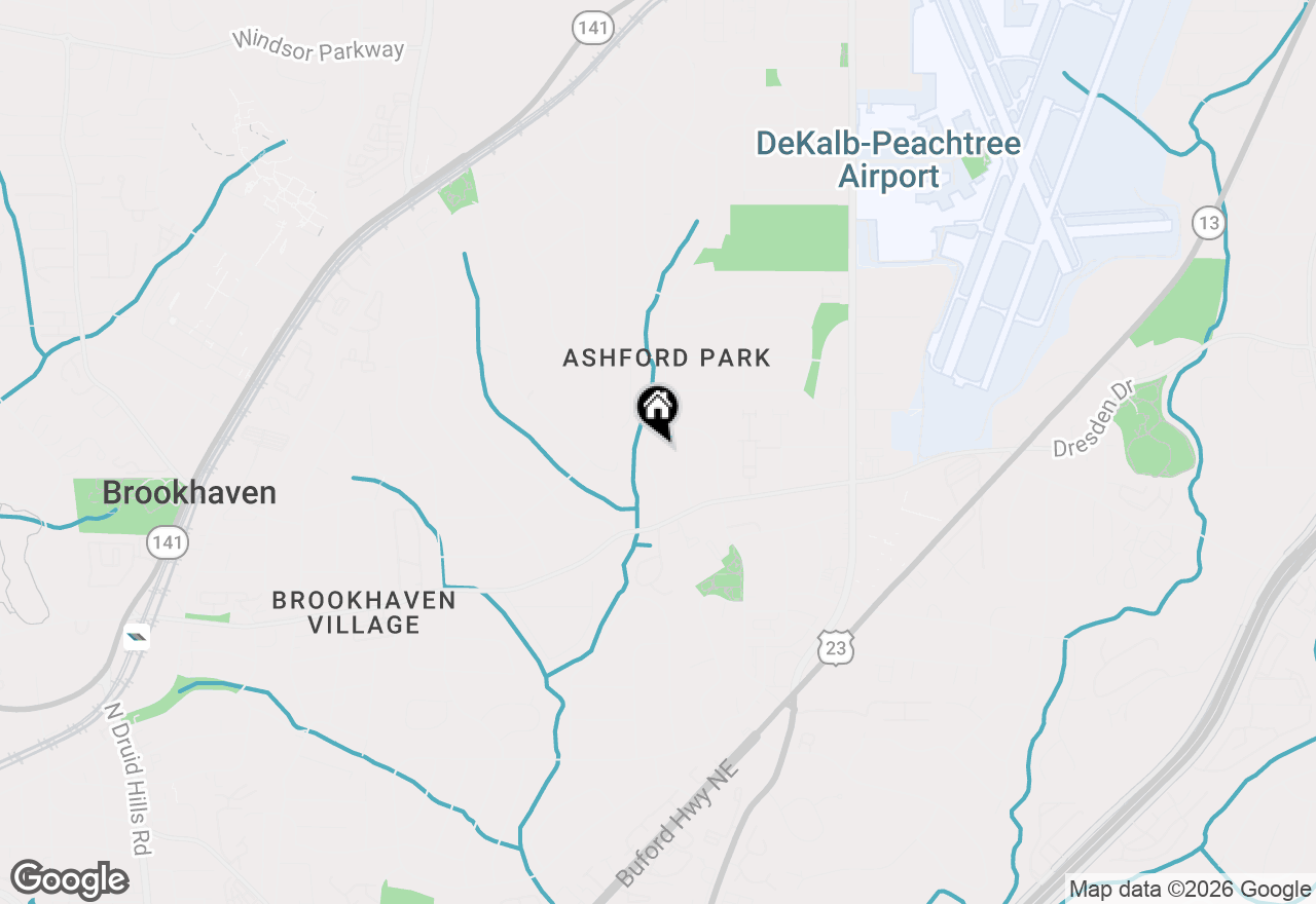 Map of 2715 S Bamby Lane Ne, Brookhaven, GA 30319