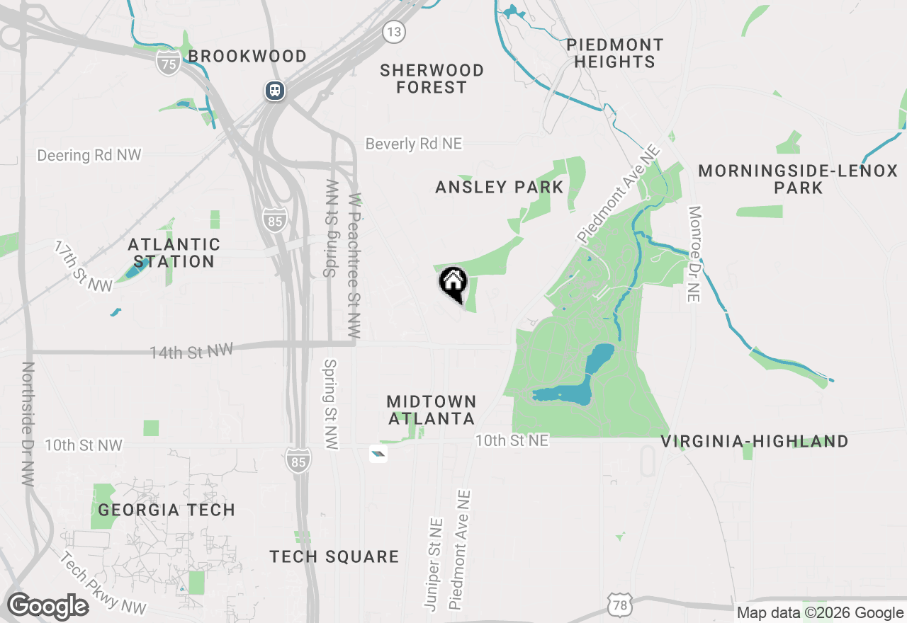 Map of 175 15th Street Ne #114, Atlanta, GA 30309