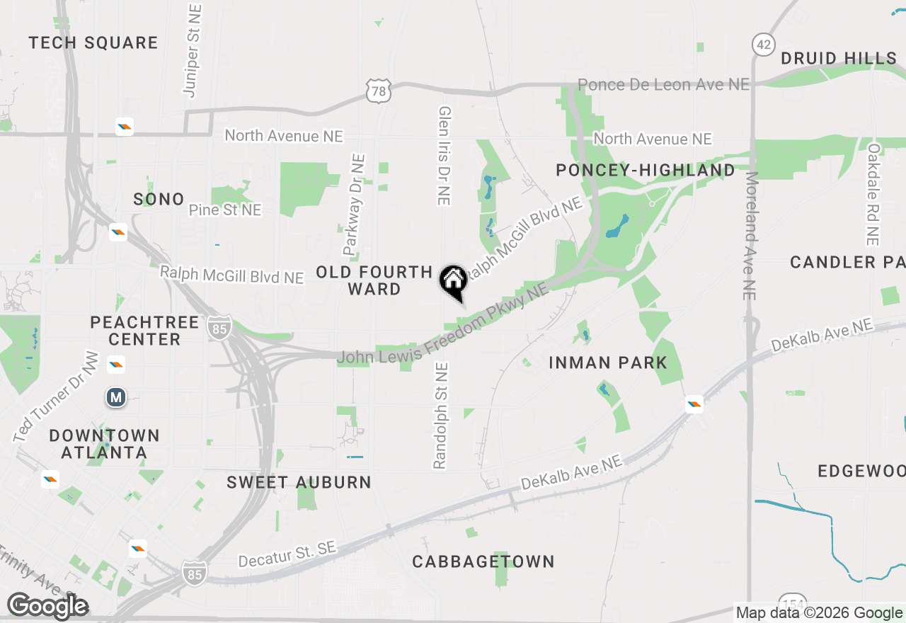 Map of 302 Fortune Street Ne #B, Atlanta, GA 30312