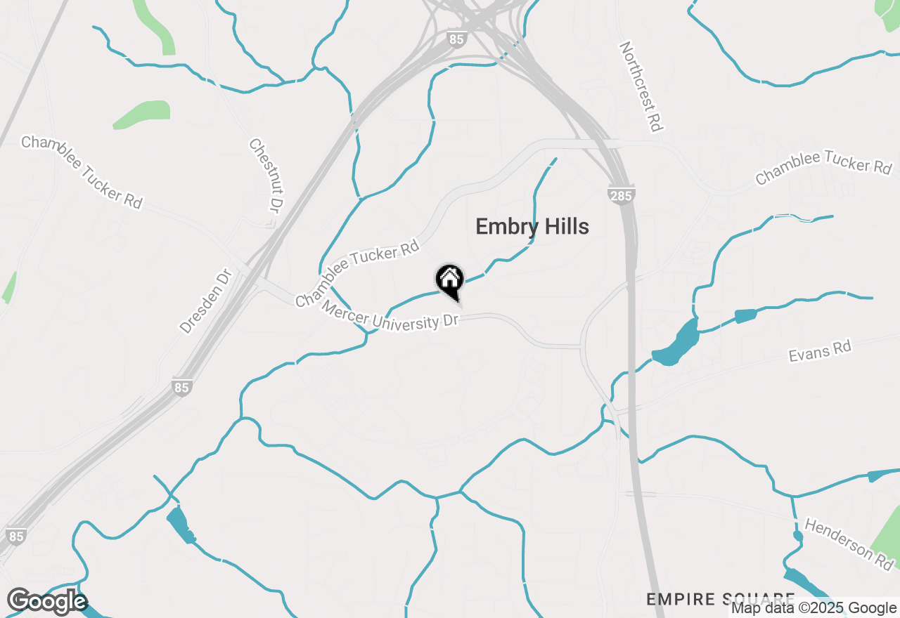 Map of 3136 Mercer University Drive, Chamblee, GA 30341