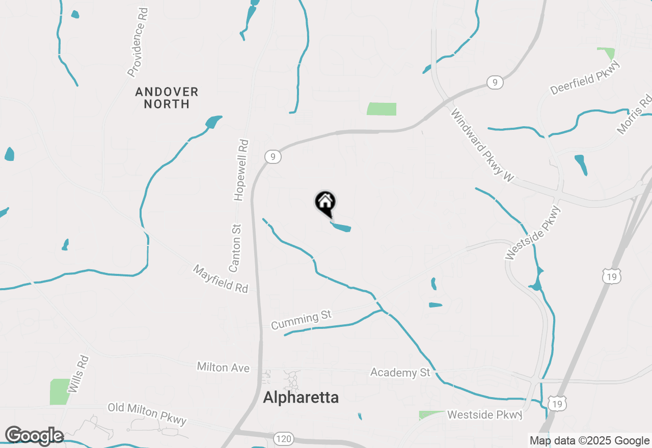 Map of 120 Denna Drive, Alpharetta, GA 30009