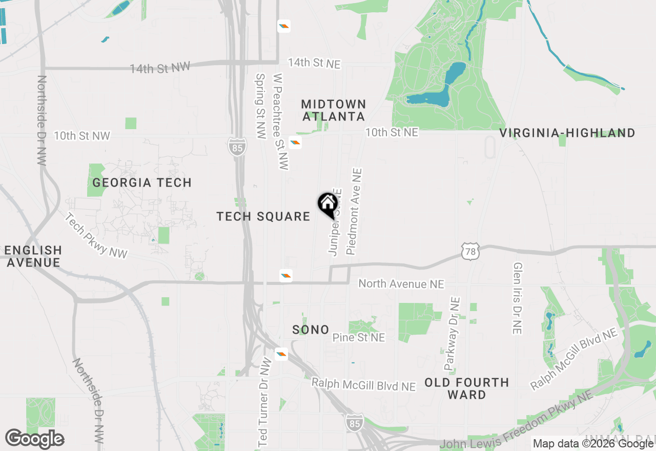 Map of 754 Juniper Street Ne #11, Atlanta, GA 30308