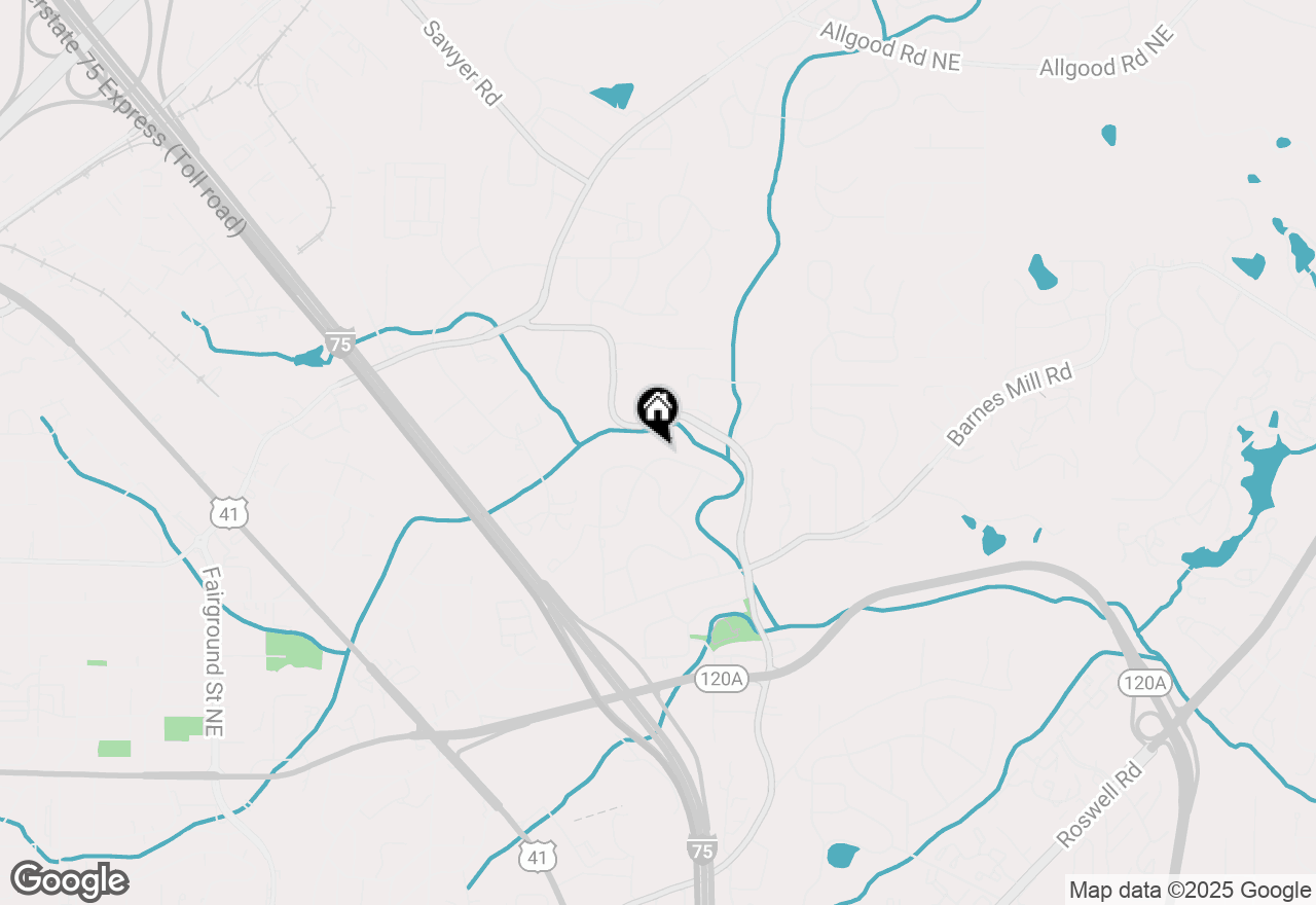 Map of 1145 Mountain View Drive, Marietta, GA 30062