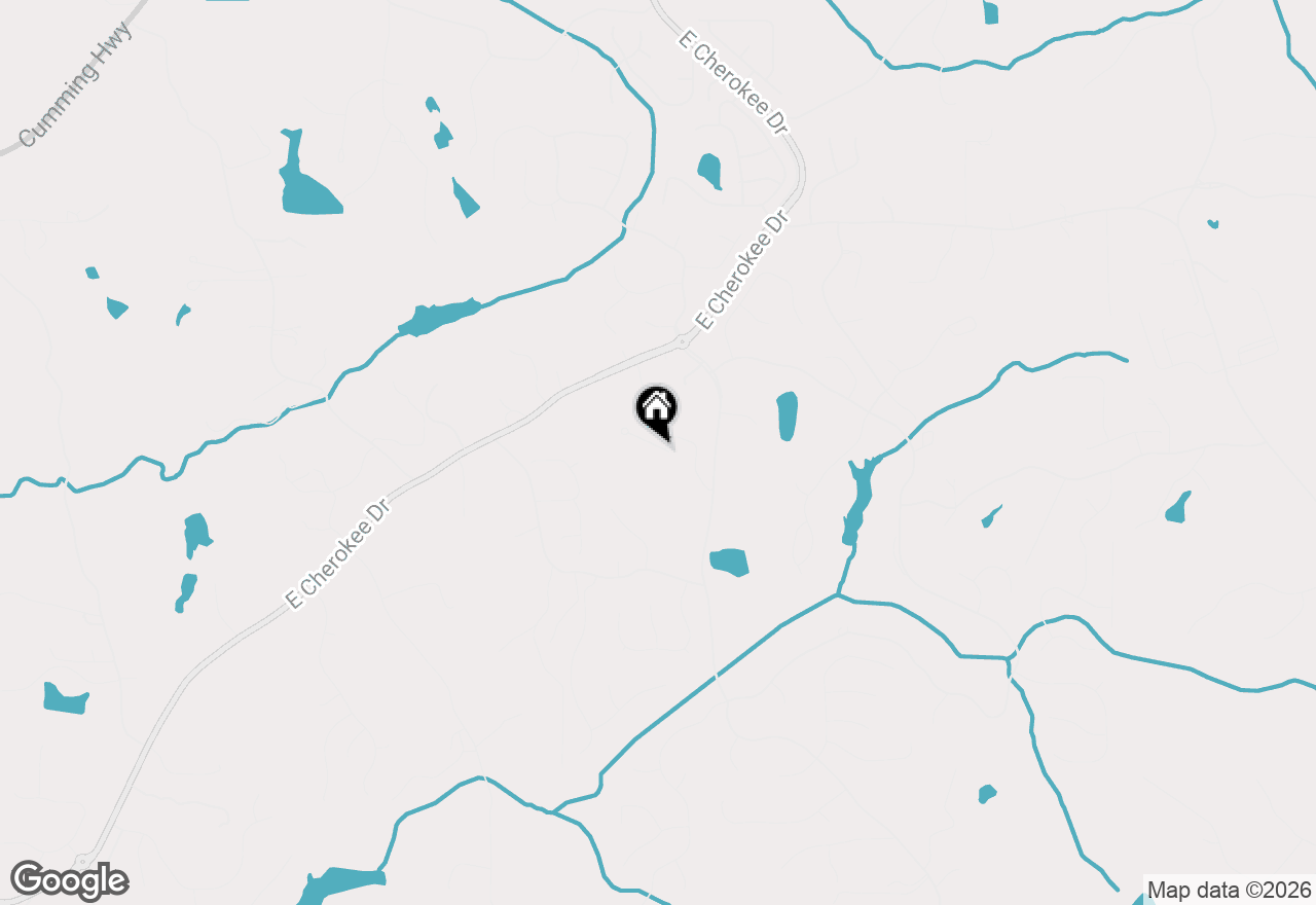 Map of 207 Gaston Court, Canton, GA 30115