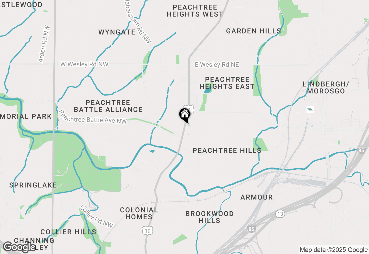 Map of 2425 Peachtree Road Ne #611, Atlanta, GA 30305