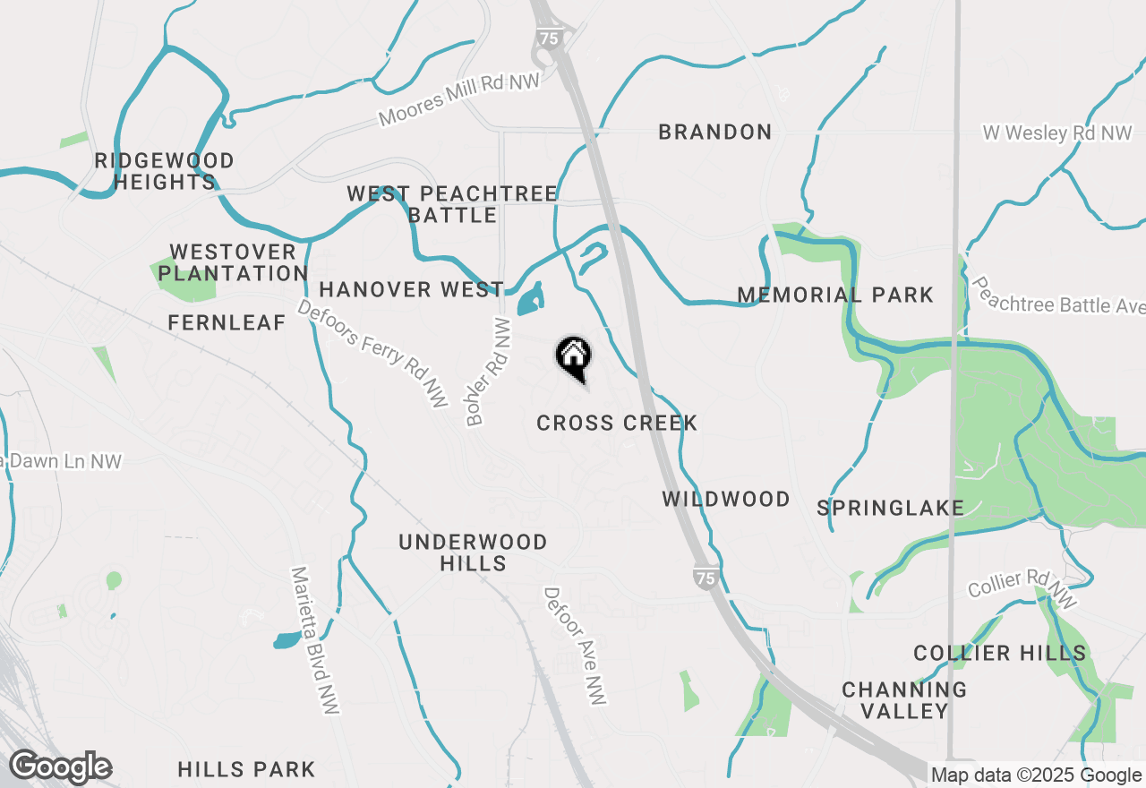 Map of 133 Woodmere Square Nw, Atlanta, GA 30327