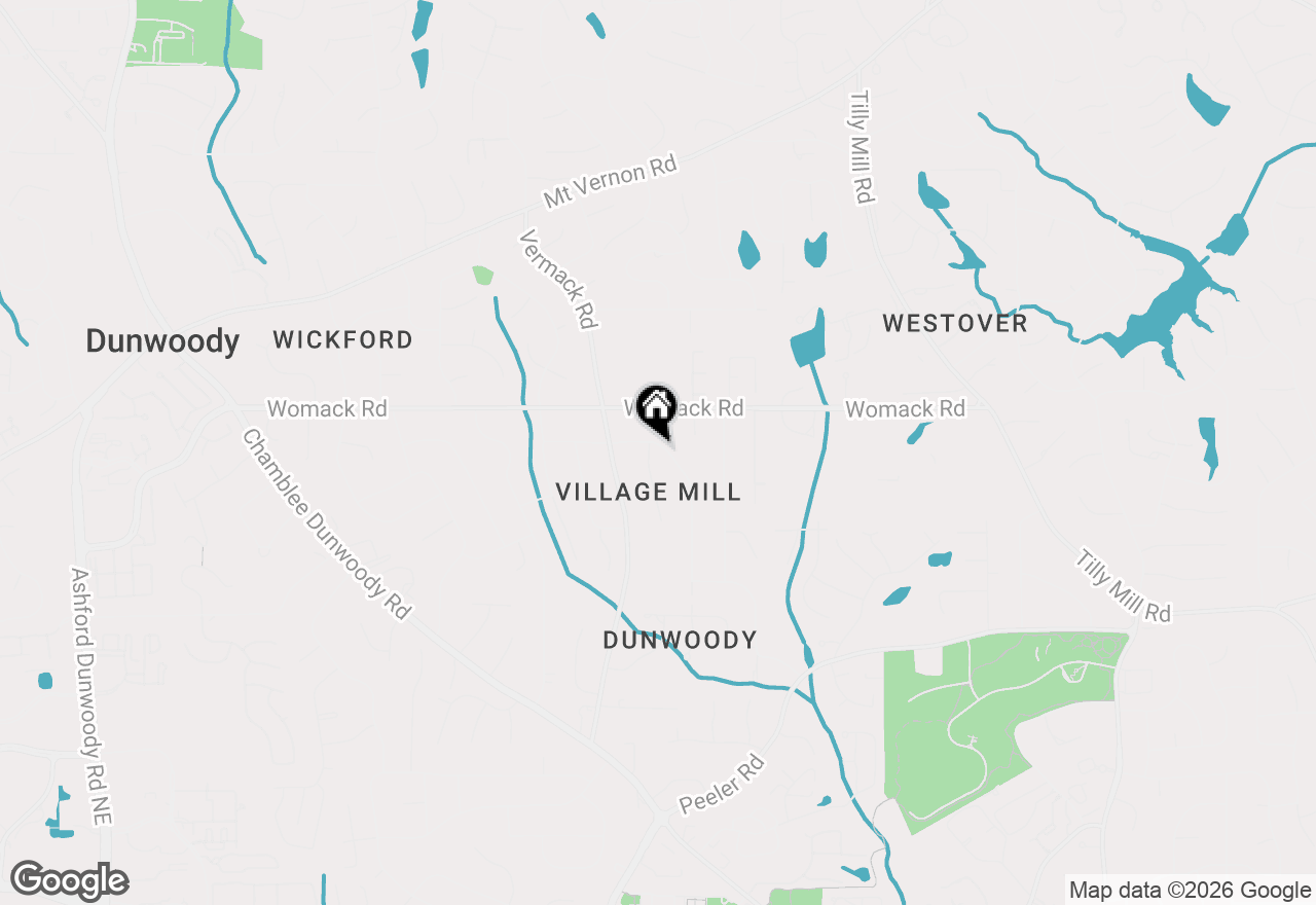 Map of 4919 Olde Village Court, Dunwoody, GA 30338