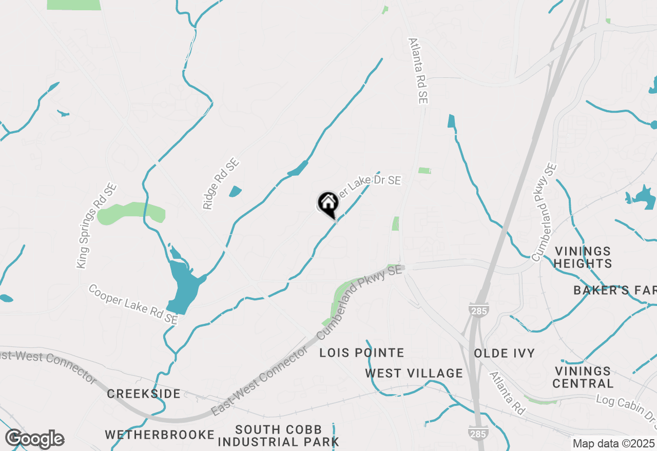 Map of 1910 Cooper Landing Drive Se, Smyrna, GA 30080