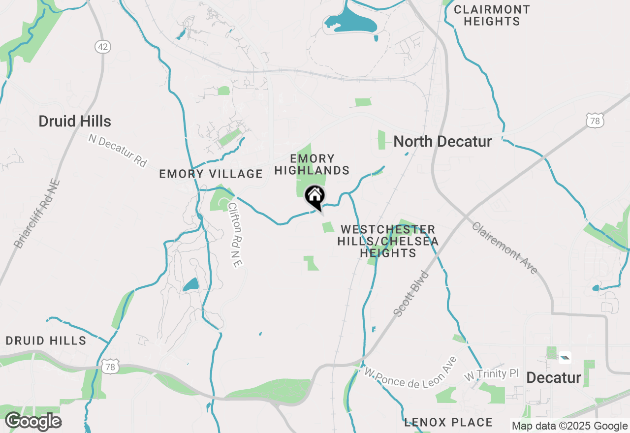 Map of 411 Chelsea Circle Ne, Atlanta, GA 30307