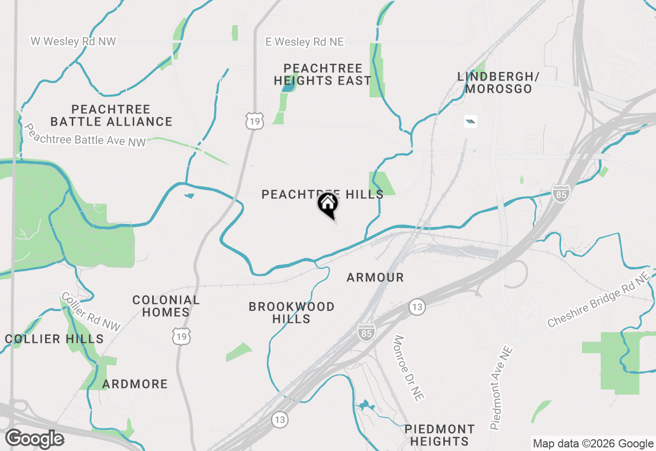 Map of 2232 Virginia Place Ne, Atlanta, GA 30305