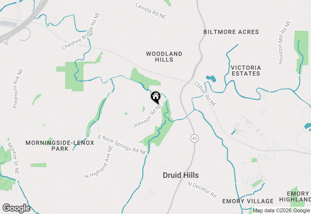 Map of 1762 Johnson Road Ne, Atlanta, GA 30306