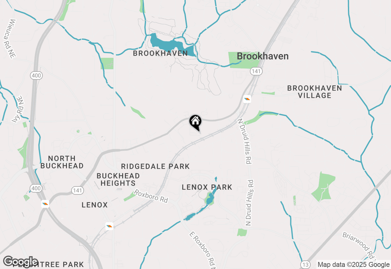 Map of 1043 E Club Court Ne, Atlanta, GA 30319