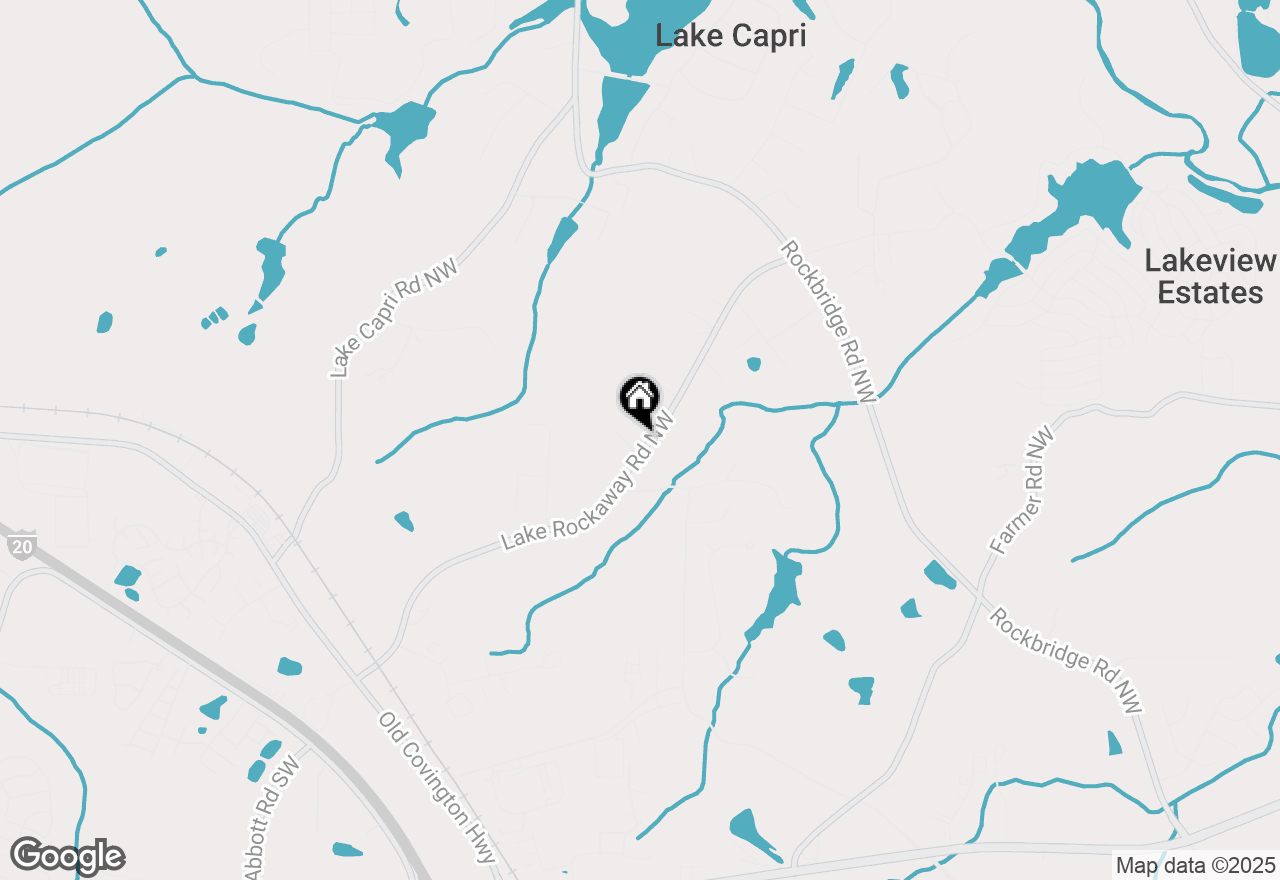 Map of 2124 Lake Rockaway Road, Conyers, GA 30012