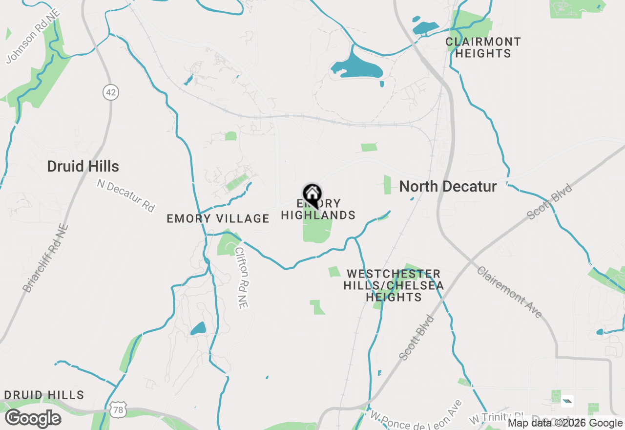 Map of 444 Burlington Road Ne #3, Atlanta, GA 30307