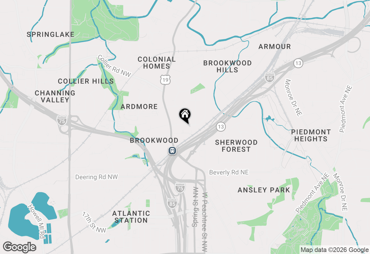 Map of 49 Huntington Road Ne, Atlanta, GA 30309