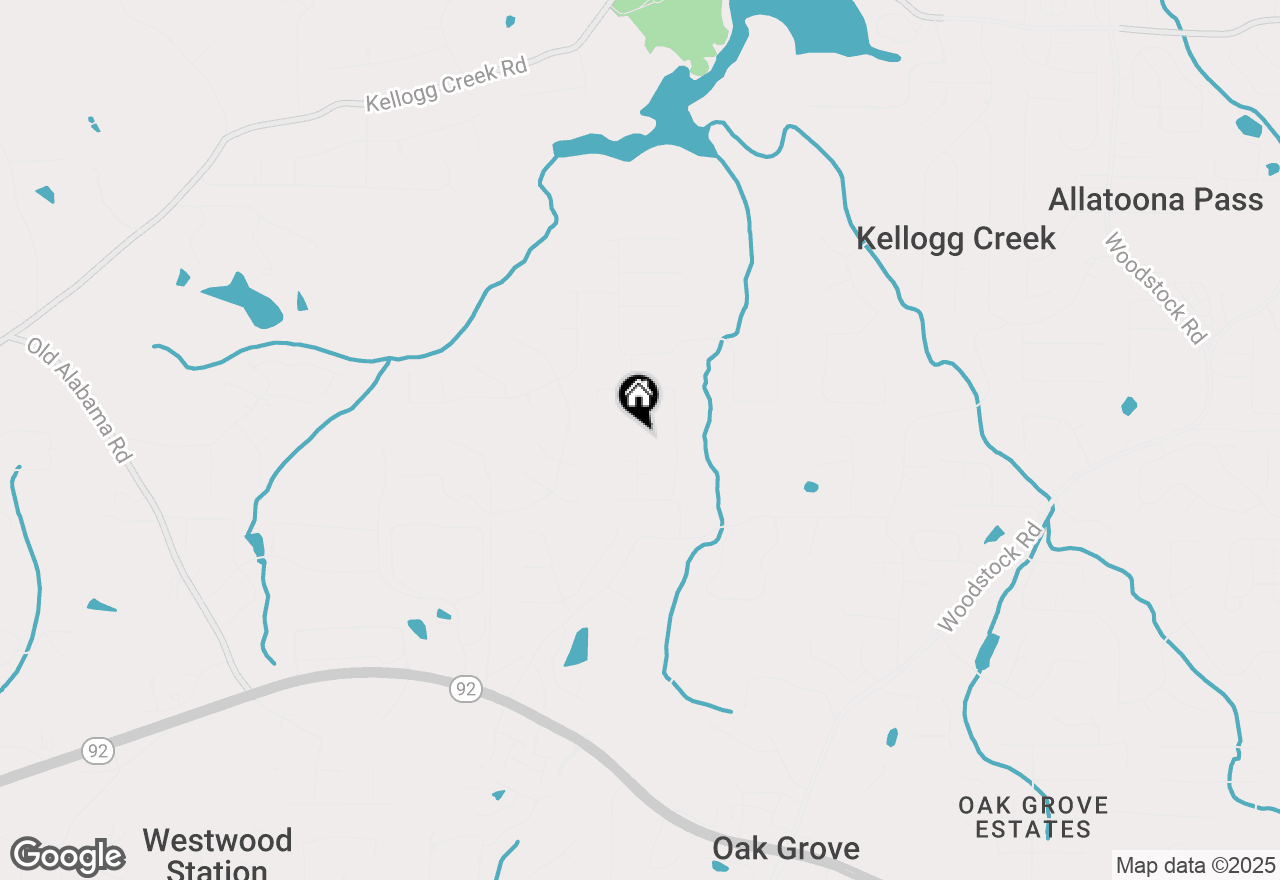 Map of 6214 Westbrook Lane, Acworth, GA 30102