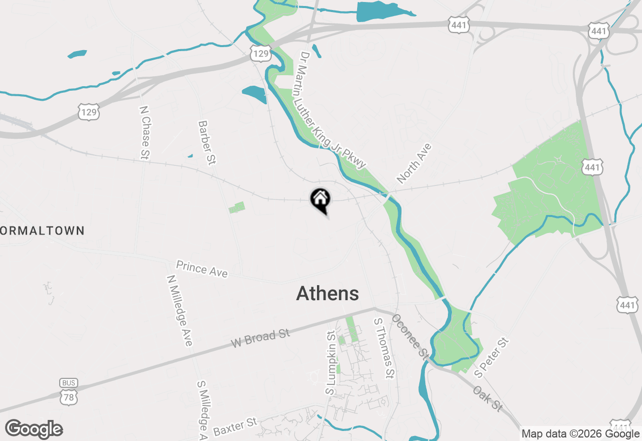 Map of 860 College Avenue, Athens, GA 30601