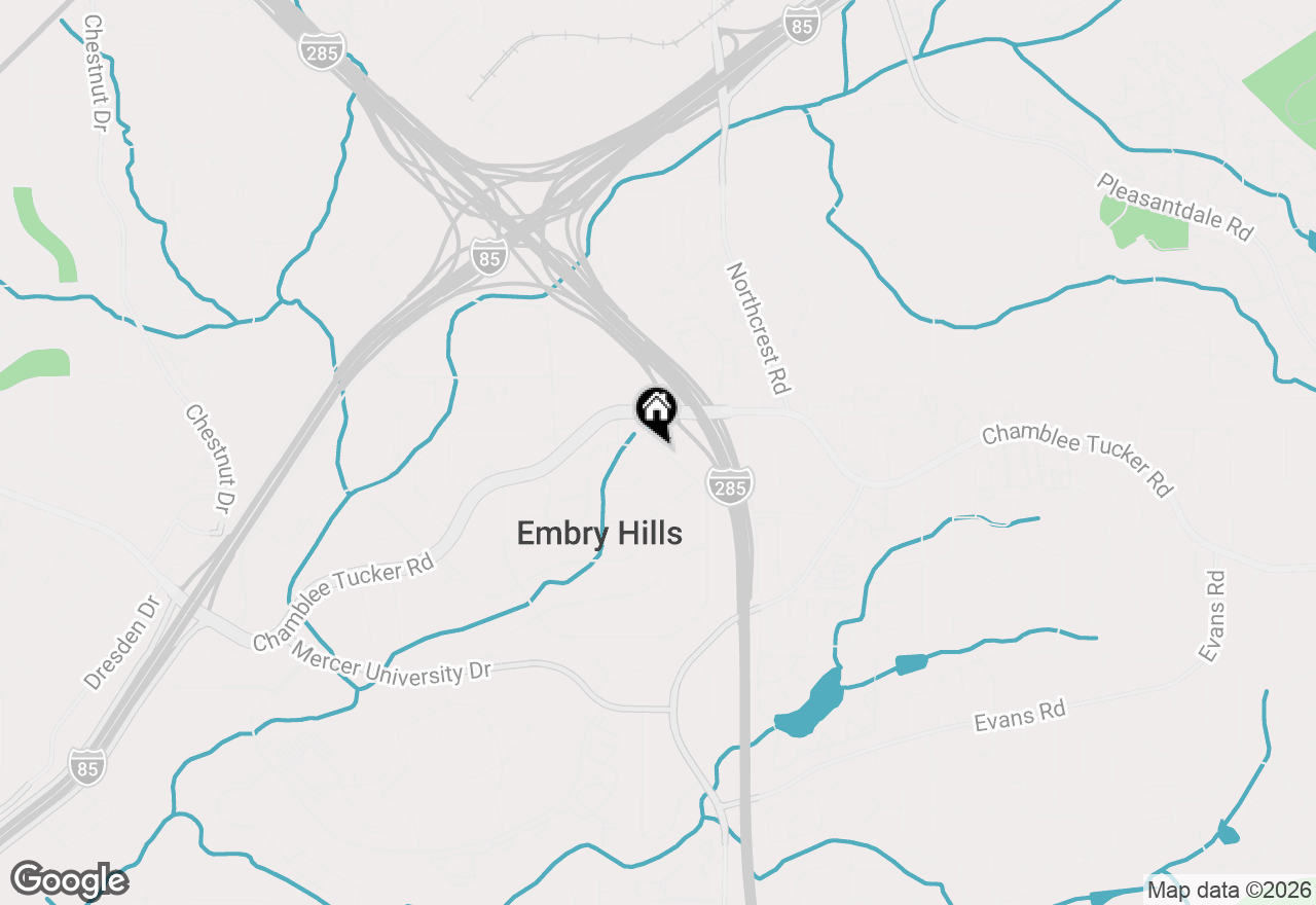 Map of 3698 Embry Circle, Chamblee, GA 30341