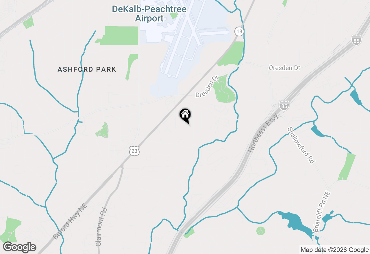 Map of 2605 Warwick Circle Ne, Atlanta, GA 30345