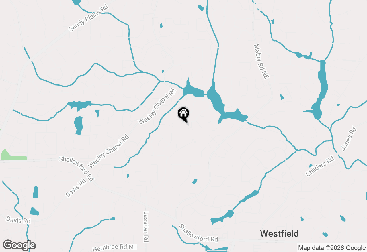 Map of 3810 Galloway Drive Ne, Roswell, GA 30075