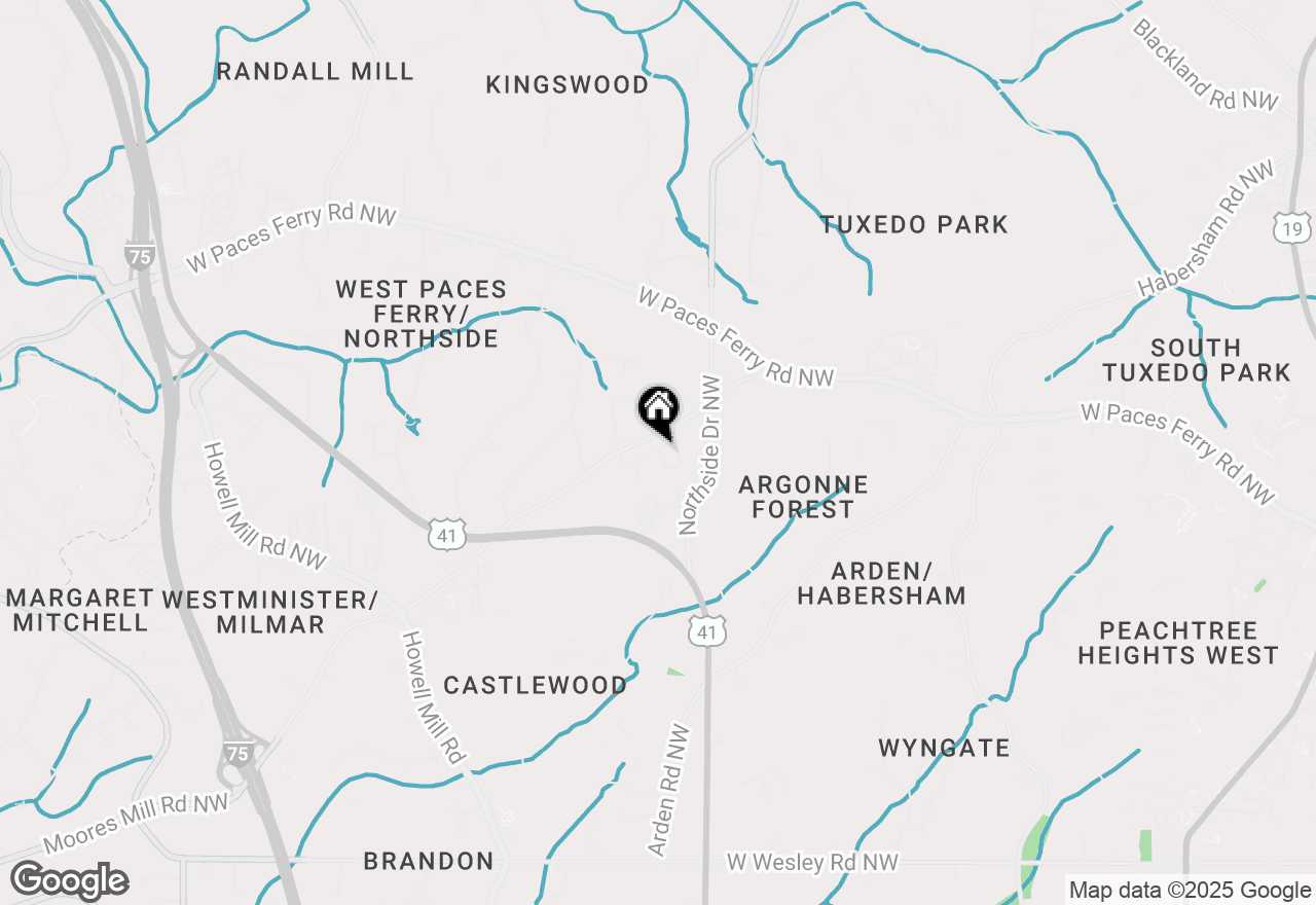 Map of 1 Mooregate Square, Atlanta, GA 30327