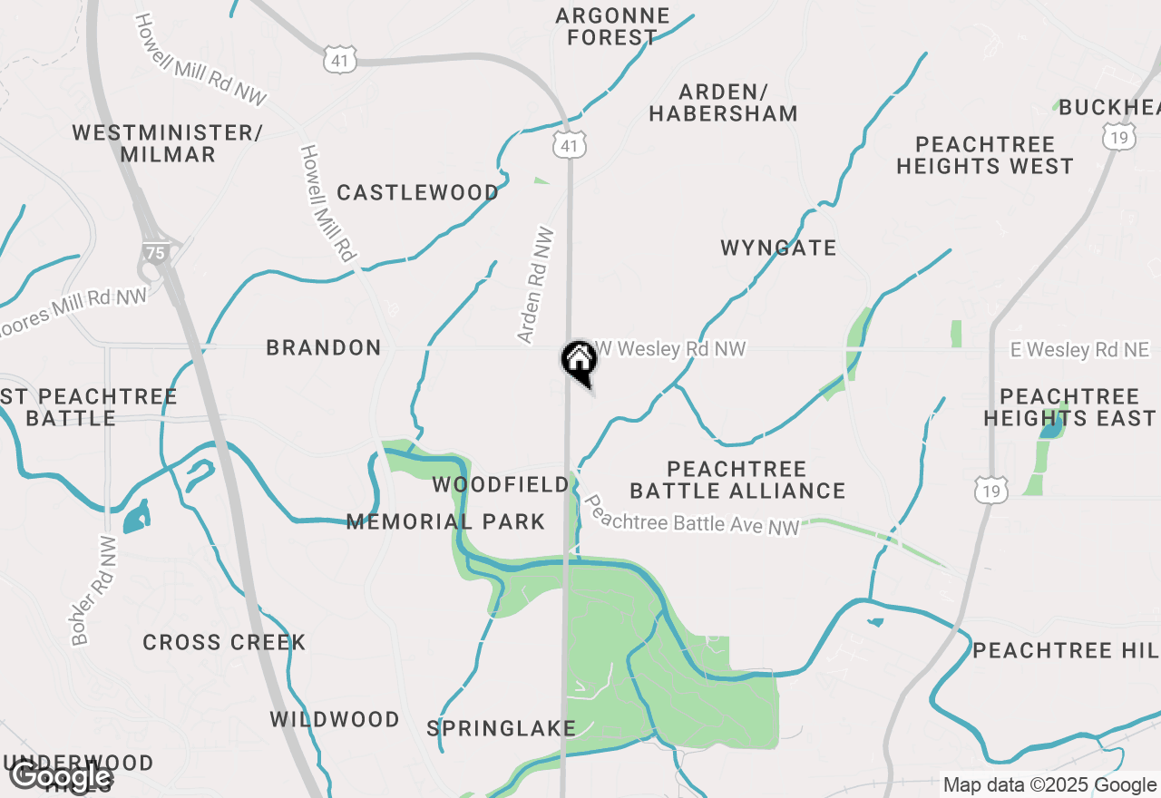 Map of 2631 Northside Drive Nw, Atlanta, GA 30305