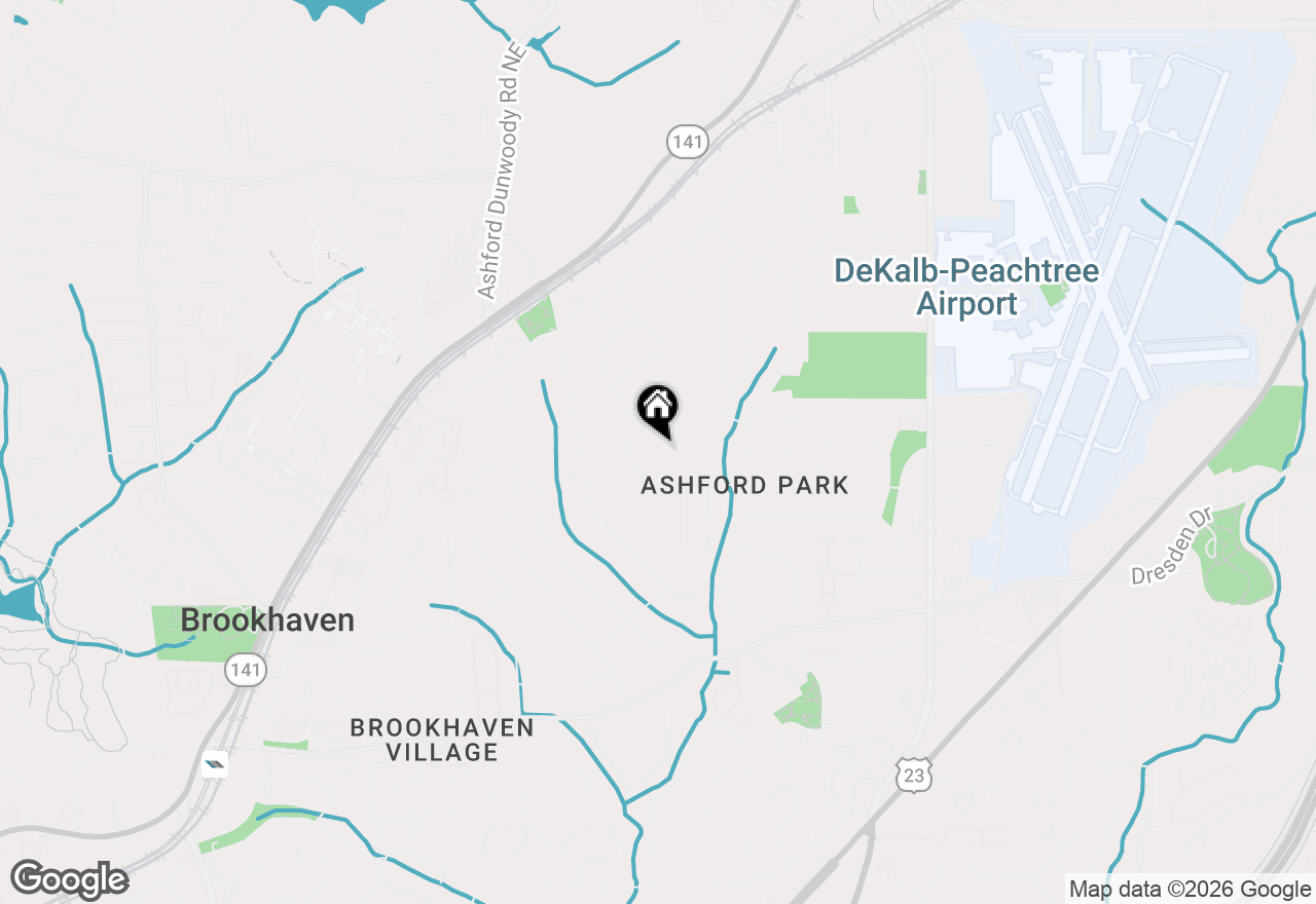 Map of 2844 Cravenridge Drive, Brookhaven, GA 30319