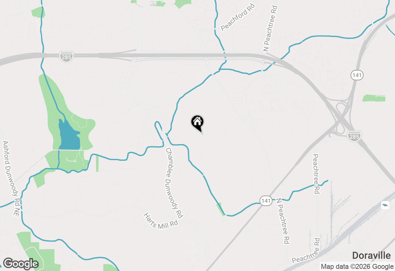 Map of 1995 Commodore Lane, Atlanta, GA 30341