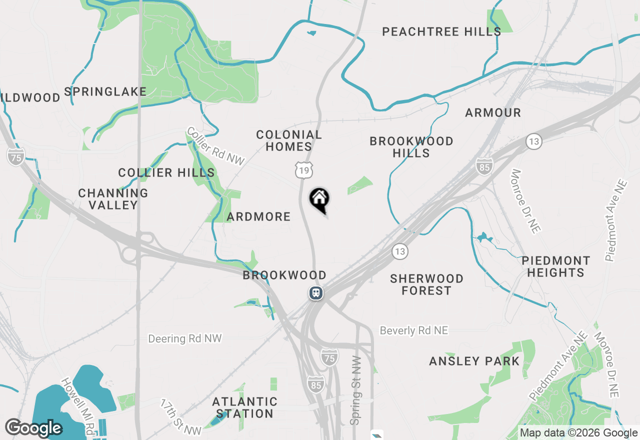 Map of 9 Palisades Road Ne, Atlanta, GA 30309