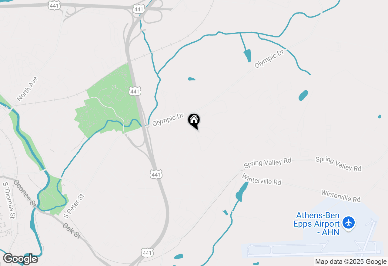 Map of 315 Woodridge Circle, Athens, GA 30601