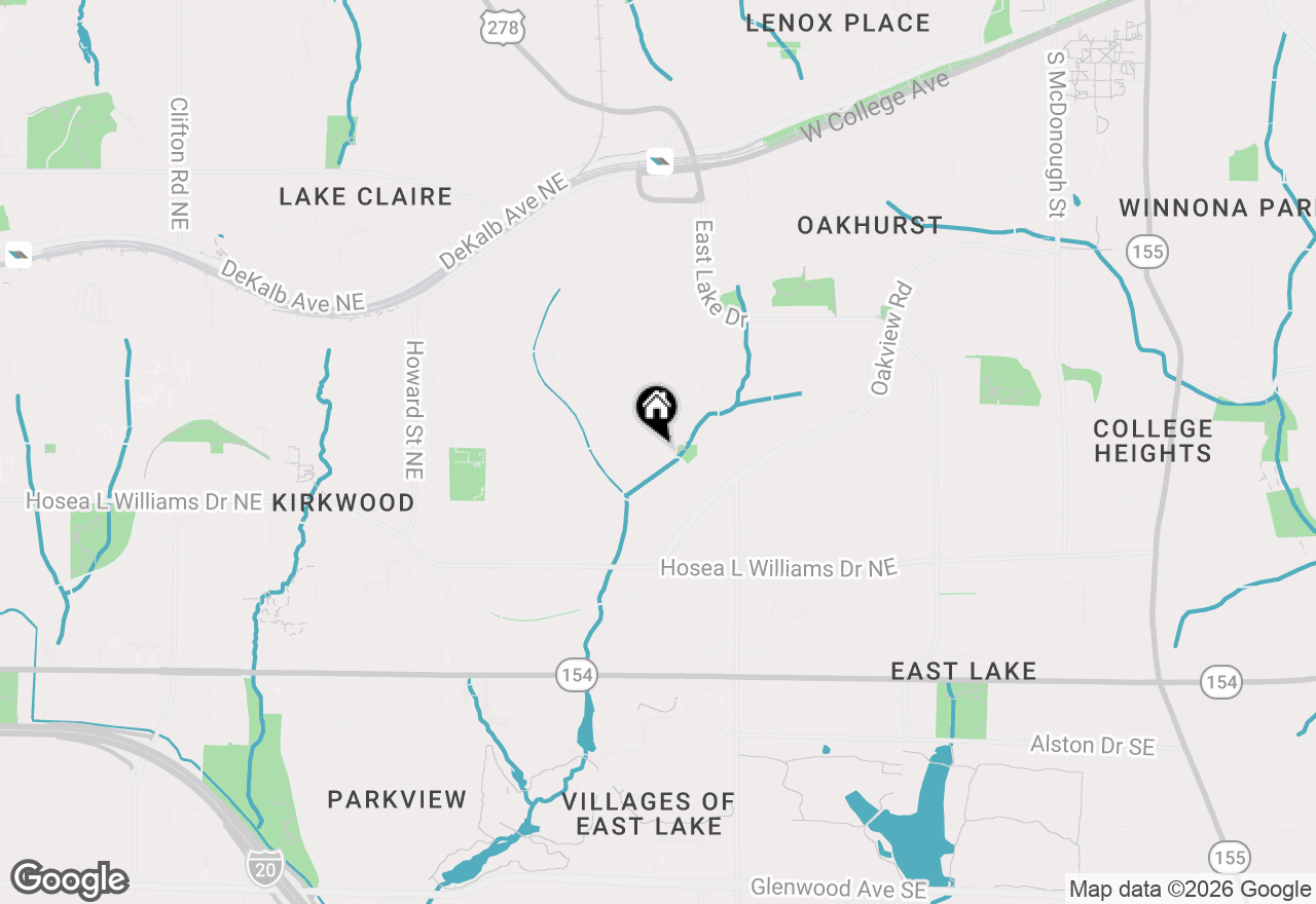 Map of 2276 1st Ave Ne, Atlanta, GA 30317