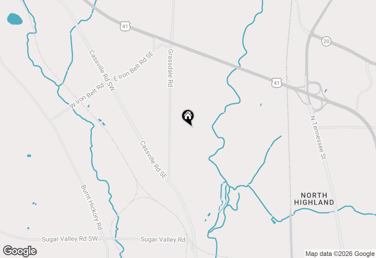Map of 1306 Jones Mill Road, Cartersville, GA 30120