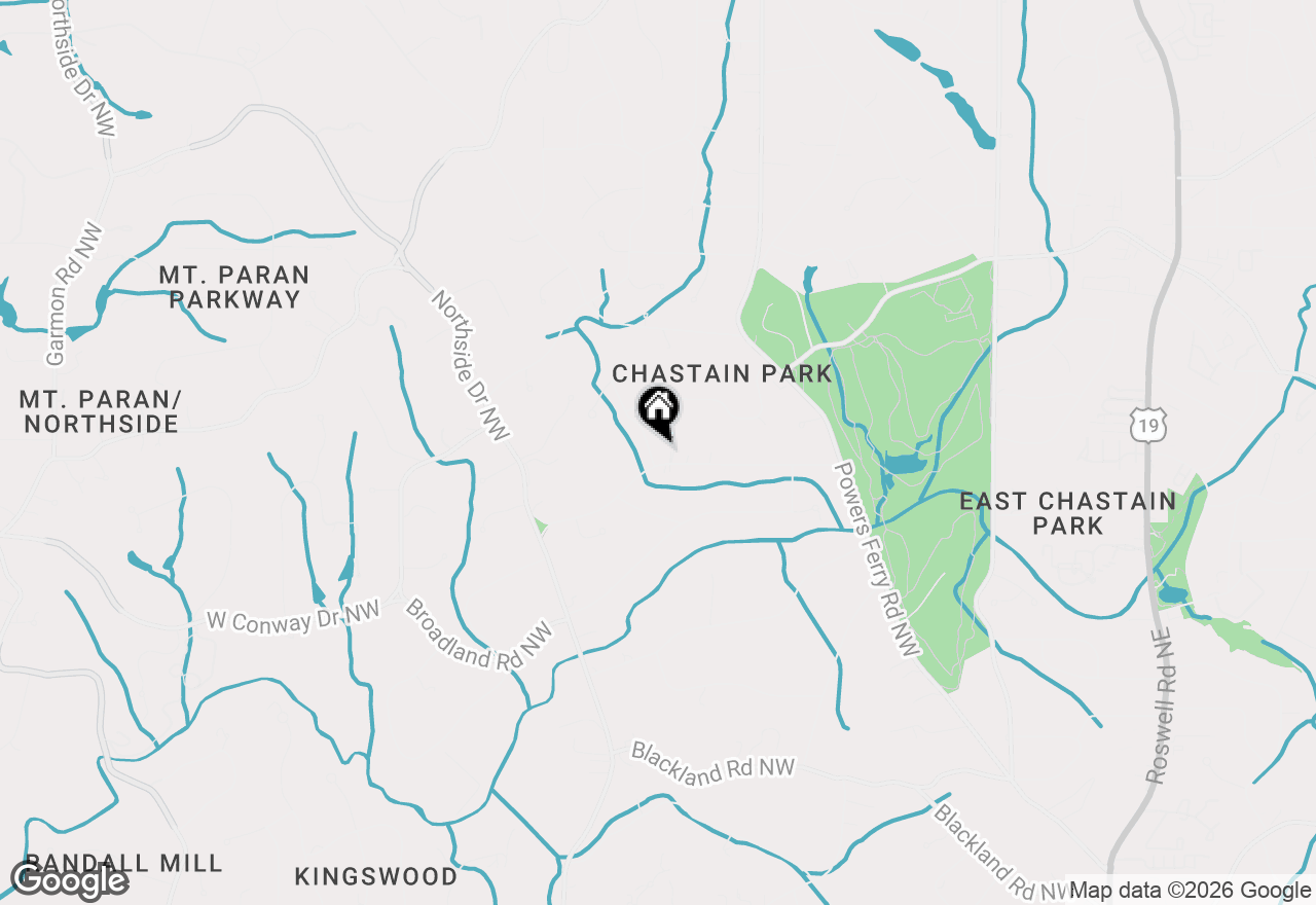Map of 423 Hillside Dr Nw, Atlanta, GA 30342
