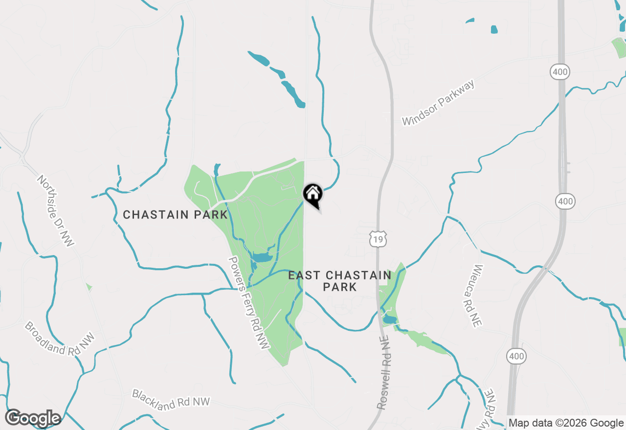 Map of 15 Lake Forrest Lane Ne, Atlanta, GA 30342