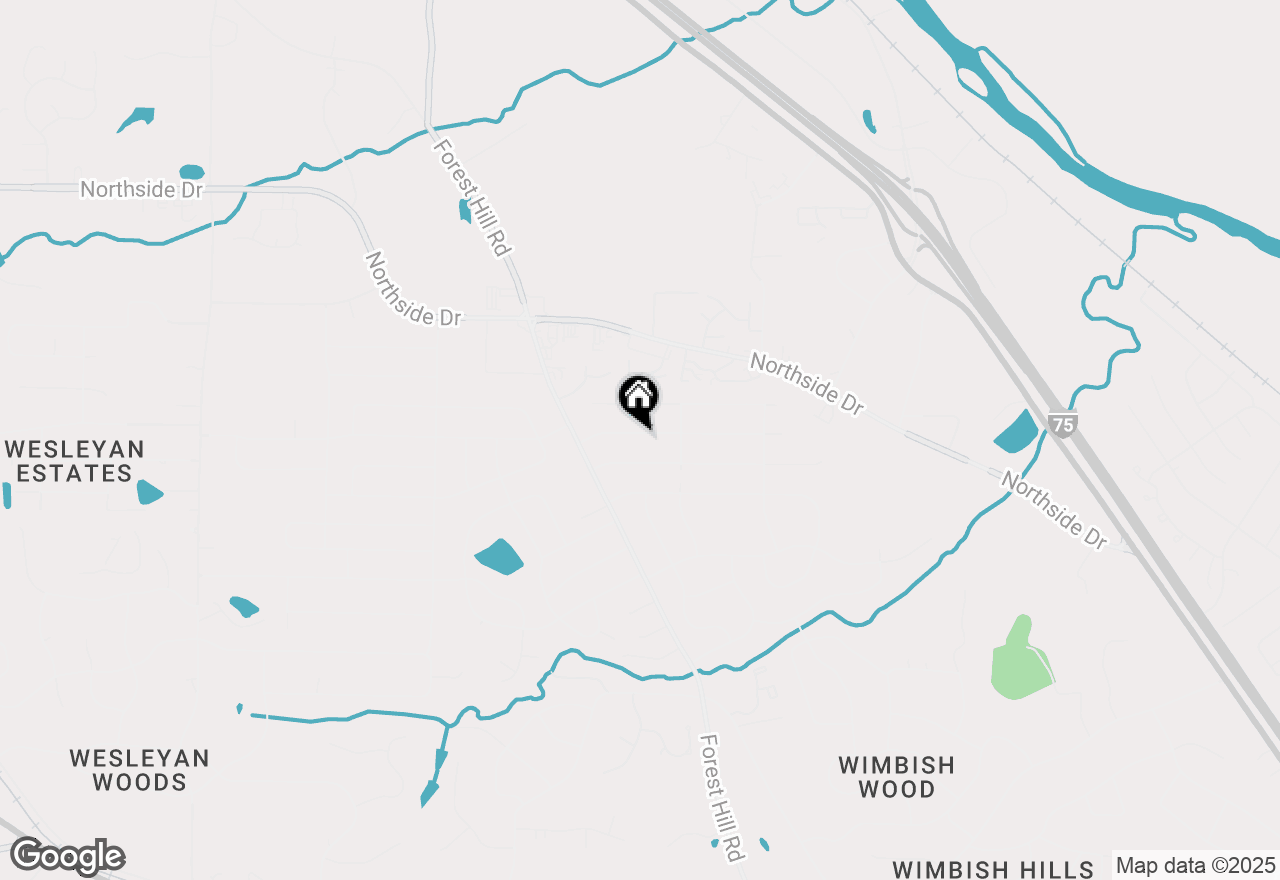 Map of 963 Hill Place, Macon, GA 31210