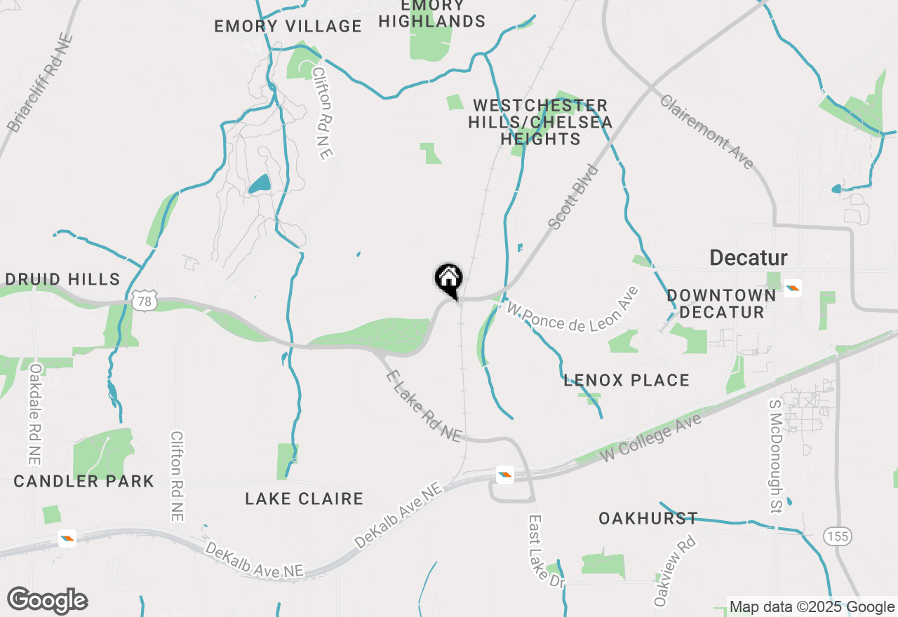 Map of 2165 Ponce De Leon Avenue Ne, Atlanta, GA 30307