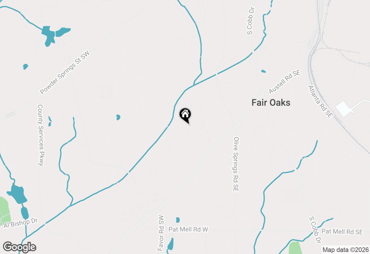 Map of 1225 Oakplace Drive Sw, Marietta, GA 30008