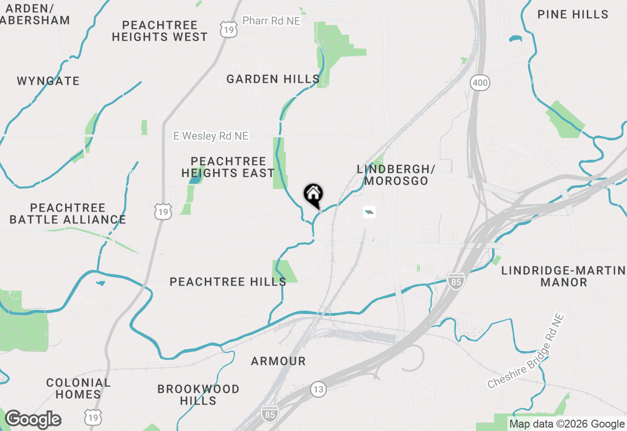 Map of 2509 Sharondale Drive Ne, Atlanta, GA 30305