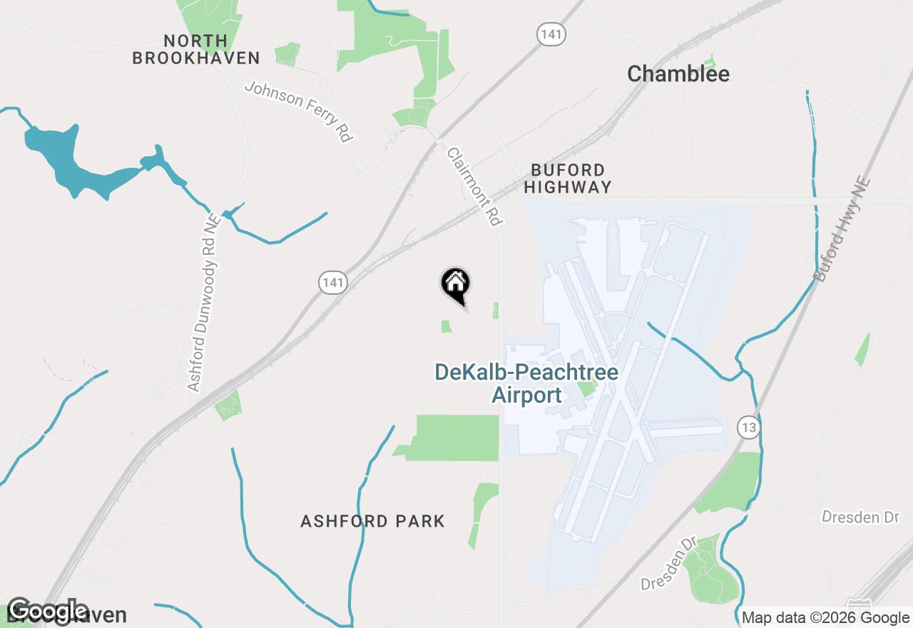 Map of 1872 Hickory Road, Chamblee, GA 30341