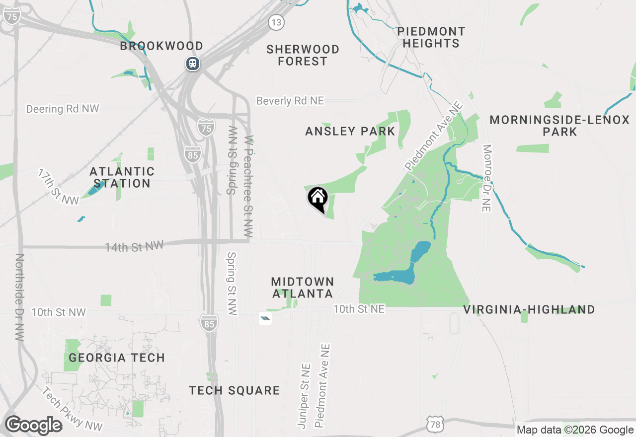 Map of 175 15th Street Ne #411, Atlanta, GA 30309