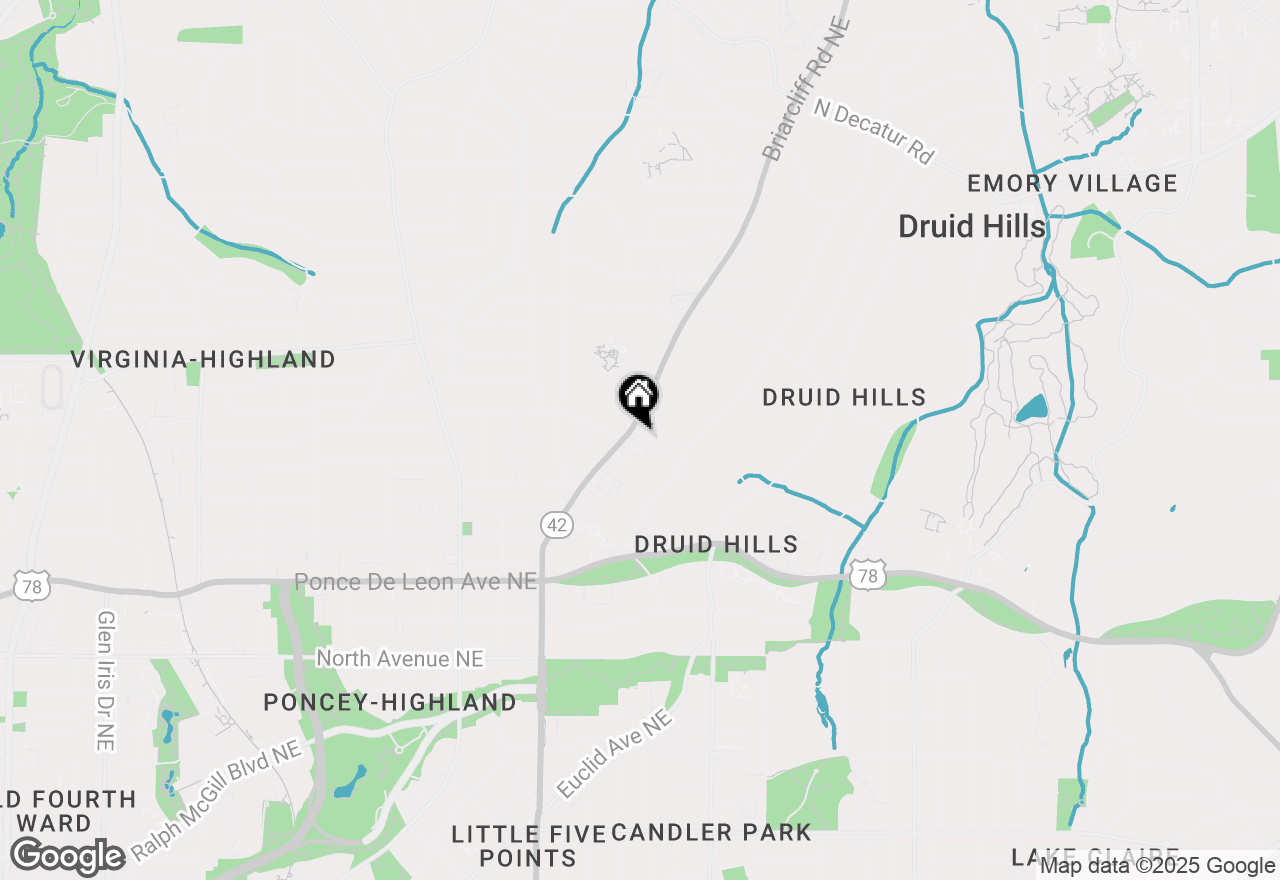 Map of 905 Briarcliff Road Ne #2, Atlanta, GA 30306