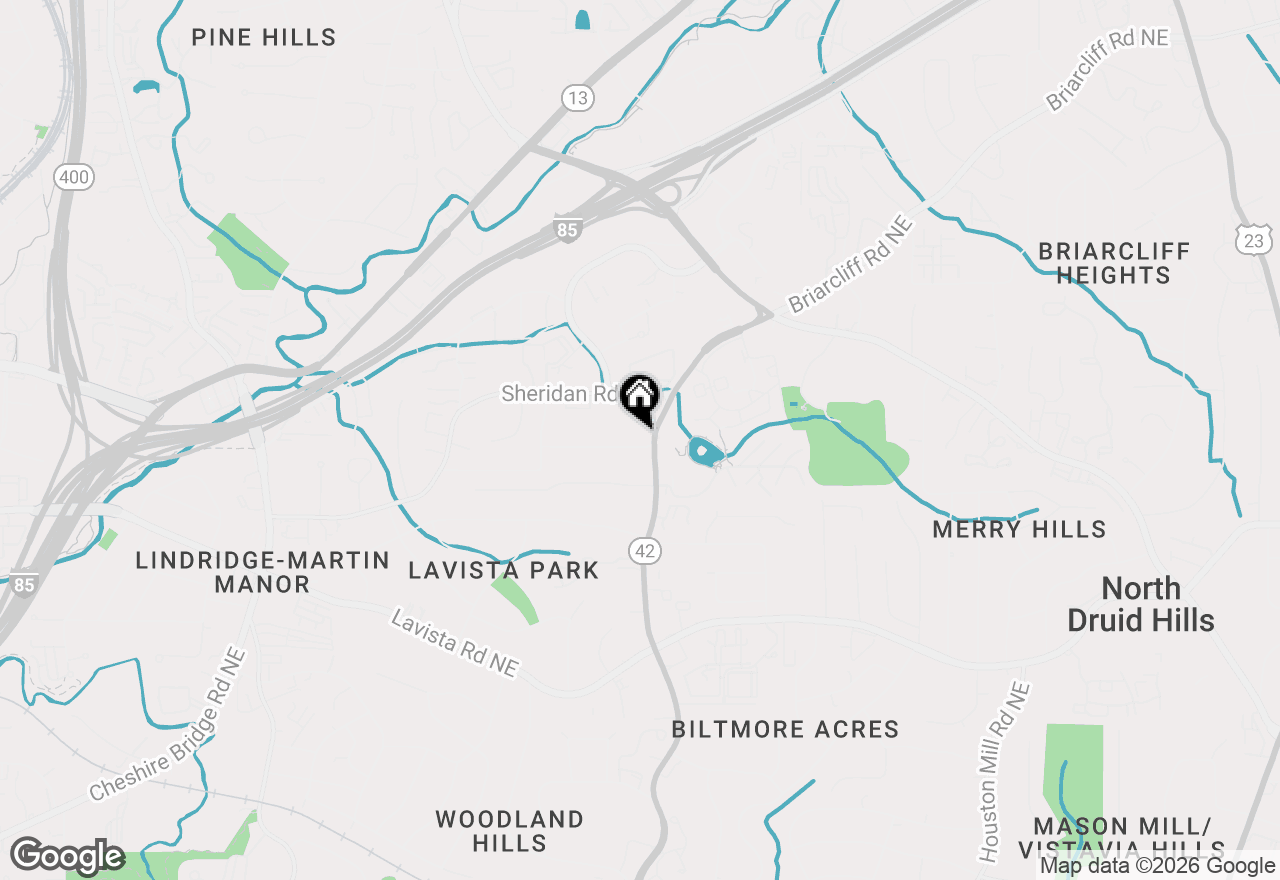 Map of 1320 Mayfair Drive Ne, Brookhaven, GA 30324